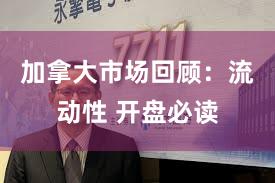 加拿大市场回顾：流动性 开盘必读